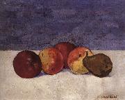 Max Buri Stilleben mit Apfeln und Birne oil painting reproduction